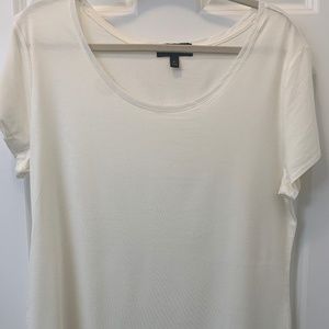 Banana Republic Luxe Touch T-Shirt, Cream, XL